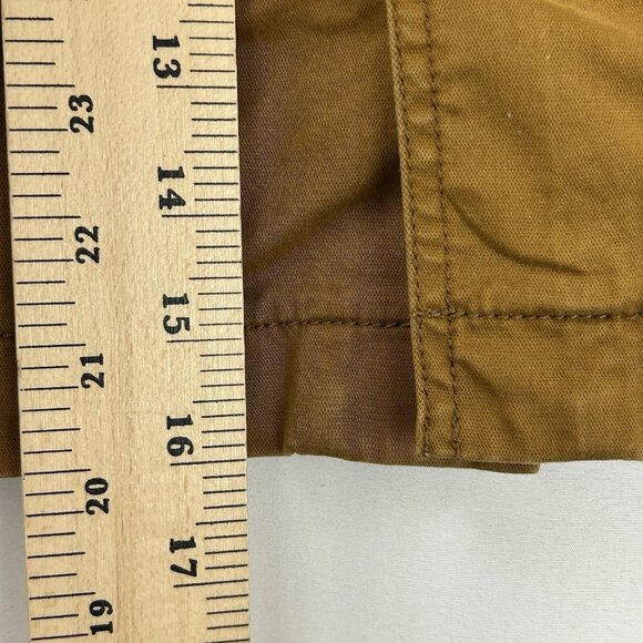 Athleta Womens 8P Skirt Rust Orange Straight Cotton Stretch Flap Pockets Casual - Picture 4 of 10